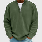 Valentin | Zeitloser Pullover mit halbem Reißverschluss