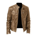 Alexandre | Herren-Lederjacke mit Stehkragen