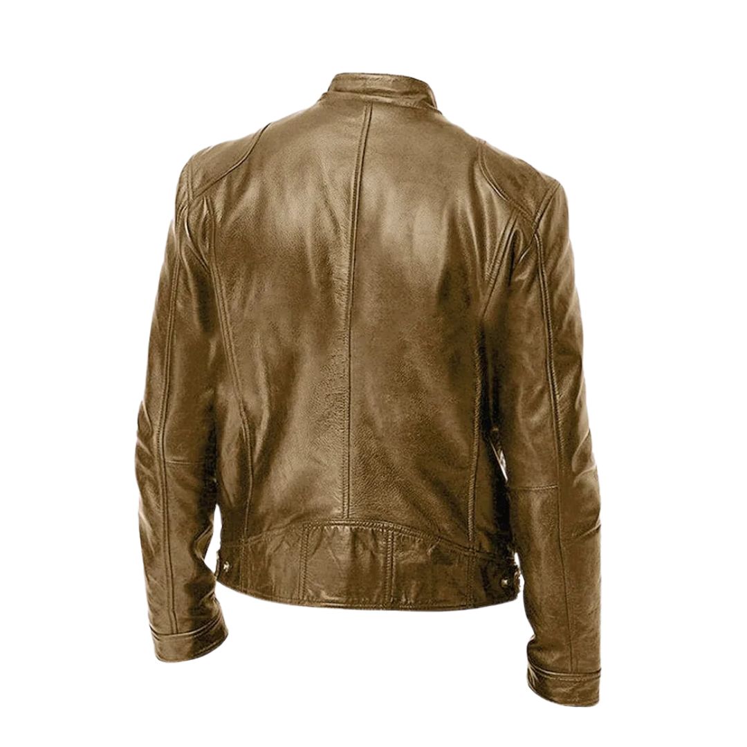 Alexandre | Herren-Lederjacke mit Stehkragen