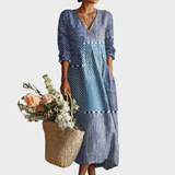 Ava™ | Retro Leinenkleid