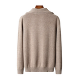 Taranto Merinowolle Sweater mit Reißverschluss