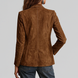 Zoey | Weicher Wildleder-Touch Blazer
