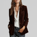 Zoey | Weicher Wildleder-Touch Blazer