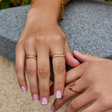 18K Gold Mia Kristallring