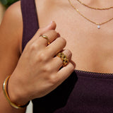 18K Gold Wellenring