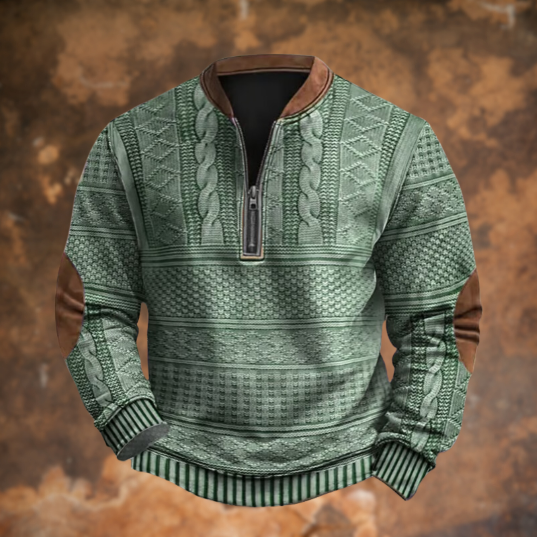 Jonas | Bequemer Pullover mit Reißverschluss und modernem Look