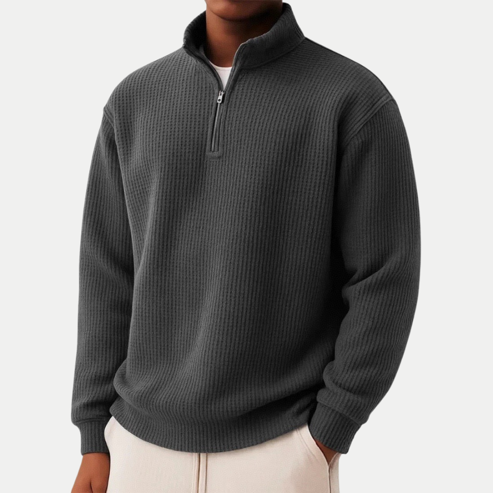 Damien | Pullover mit Reißverschluss für Alltagskomfort und zeitlosen Stil