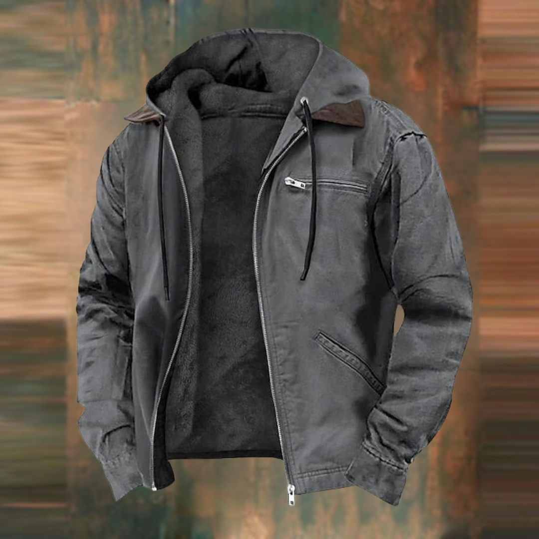 Corentin | Gefütterte Herren-Baumwolljacke mit Kapuze