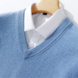 Eleganter V-Ausschnitt Pullover