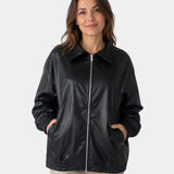Adaltrude | Klassische Jacke aus Kunstleder