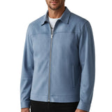 Hellblaue Wildlederjacke für Herren – Elegant und Universell für den Alltag