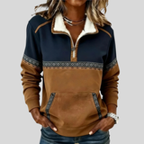 Alvette™ | Sherpa Kragen Halb-Zip Pullover