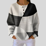 Almira™ | Waffelstrick Henley Sweatshirt