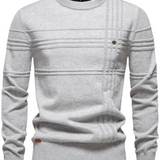 Herrenpullover mit Karomuster