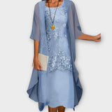 Marilla - Elegantes Zweiteiliges Chiffonkleid