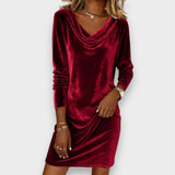 Scarlett | Lockeres Samtkleid