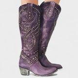Mia | Western Knielange Stiefel