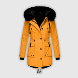 Gisela | Winterliche Parka mit Kunstfellkapuze Jacke