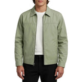 Leichte Twilljacke für Herren – Grüner Punkt – Klassischer Schnitt