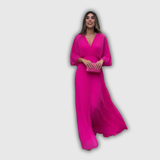 Serelina | Faltende Eleganz Maxikleid