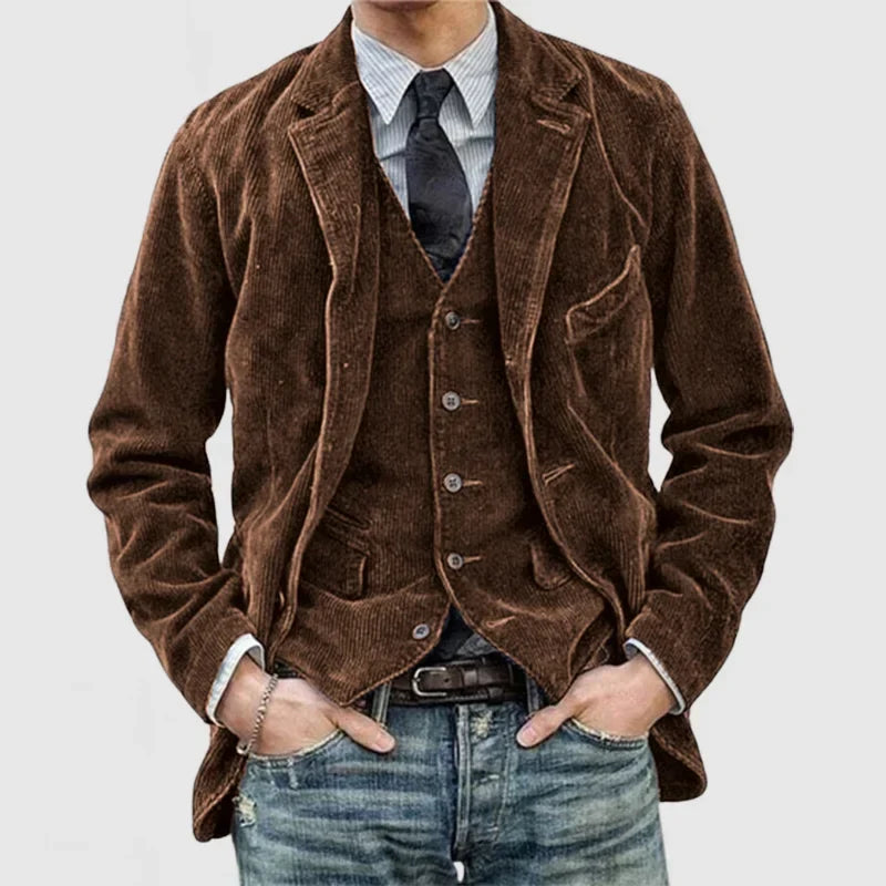 Edmond | Blazer und Weste aus Cord