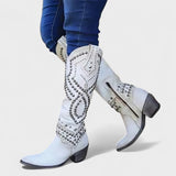 Mia | Western Knielange Stiefel