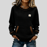 Noelle™ | Crew Neck Farbblock Sweatshirt