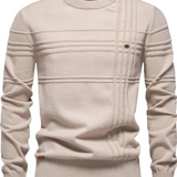 Herrenpullover mit Karomuster