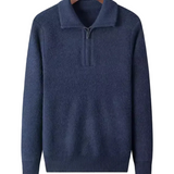 Gstaad Kaschmir-Sweater mit Viertelreißverschluss