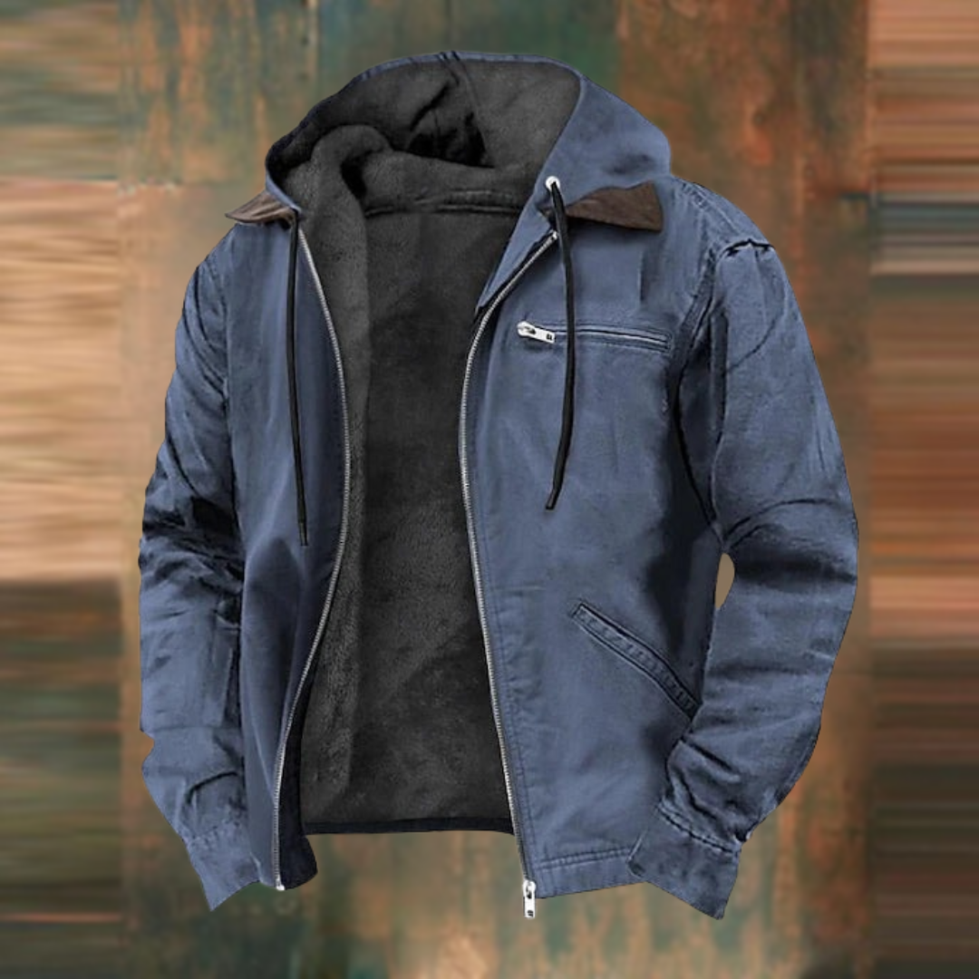 Corentin | Gefütterte Herren-Baumwolljacke mit Kapuze