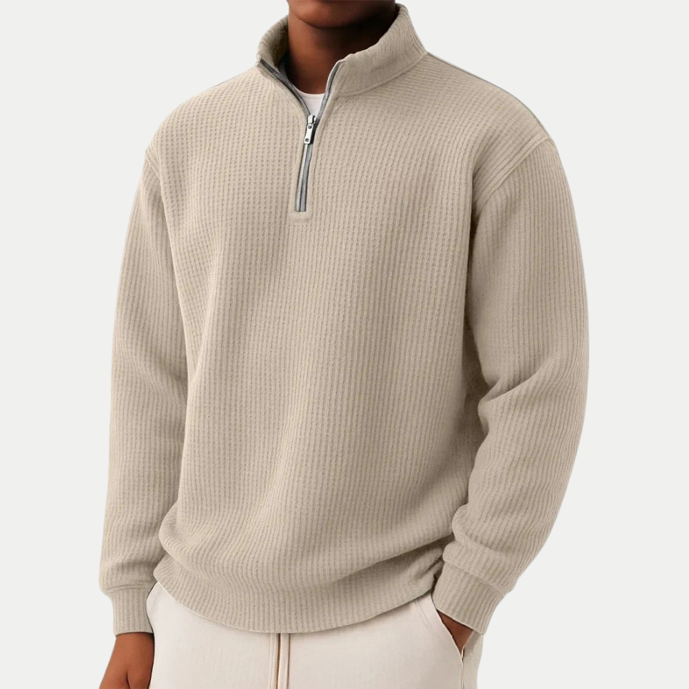 Damien | Pullover mit Reißverschluss für Alltagskomfort und zeitlosen Stil