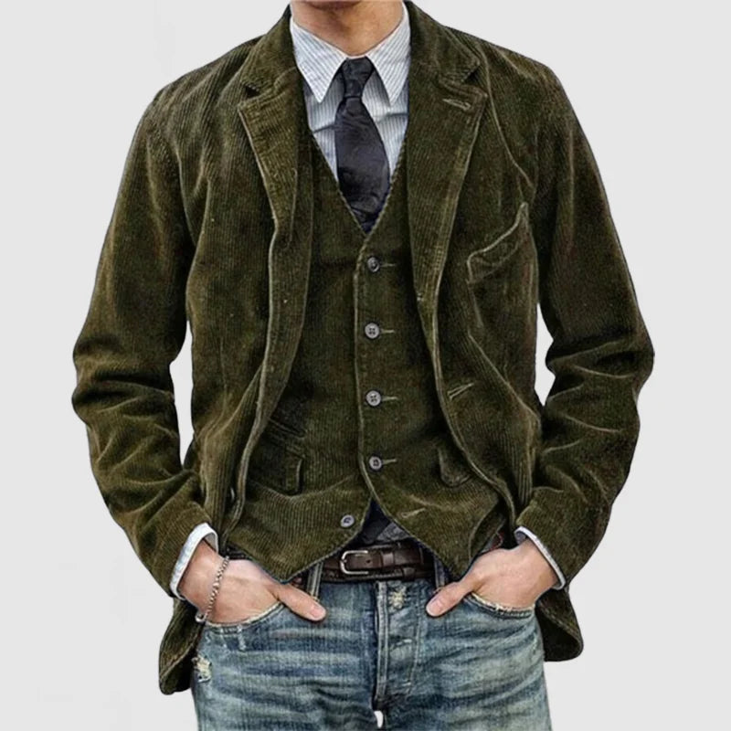 Edmond | Blazer und Weste aus Cord