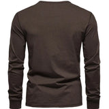 Premium Baumwoll-Henley-Hemd für Herren