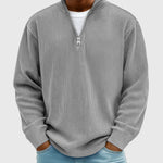 Valentin | Zeitloser Pullover mit halbem Reißverschluss