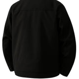 Leichte Twilljacke für Herren – Schwarz – Reguläre Passform