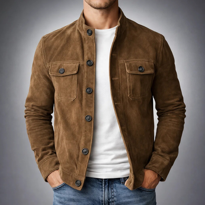 Armand | Hemdjacke für Herren in Wildlederoptik