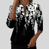 Crimson™ | Blumenprint Zip Sweatshirt