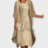 Marilla - Elegantes Zweiteiliges Chiffonkleid