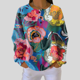 Adorna™ | Bunte Blumen Sweatshirt