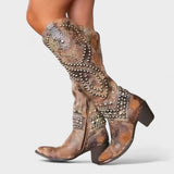 Mia | Western Knielange Stiefel