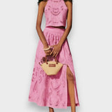 Moema - Ensemble Rosa aus Spitze