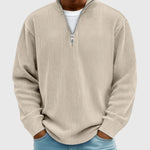 Valentin | Zeitloser Pullover mit halbem Reißverschluss