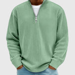 Valentin | Zeitloser Pullover mit halbem Reißverschluss