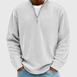 Valentin | Zeitloser Pullover mit halbem Reißverschluss