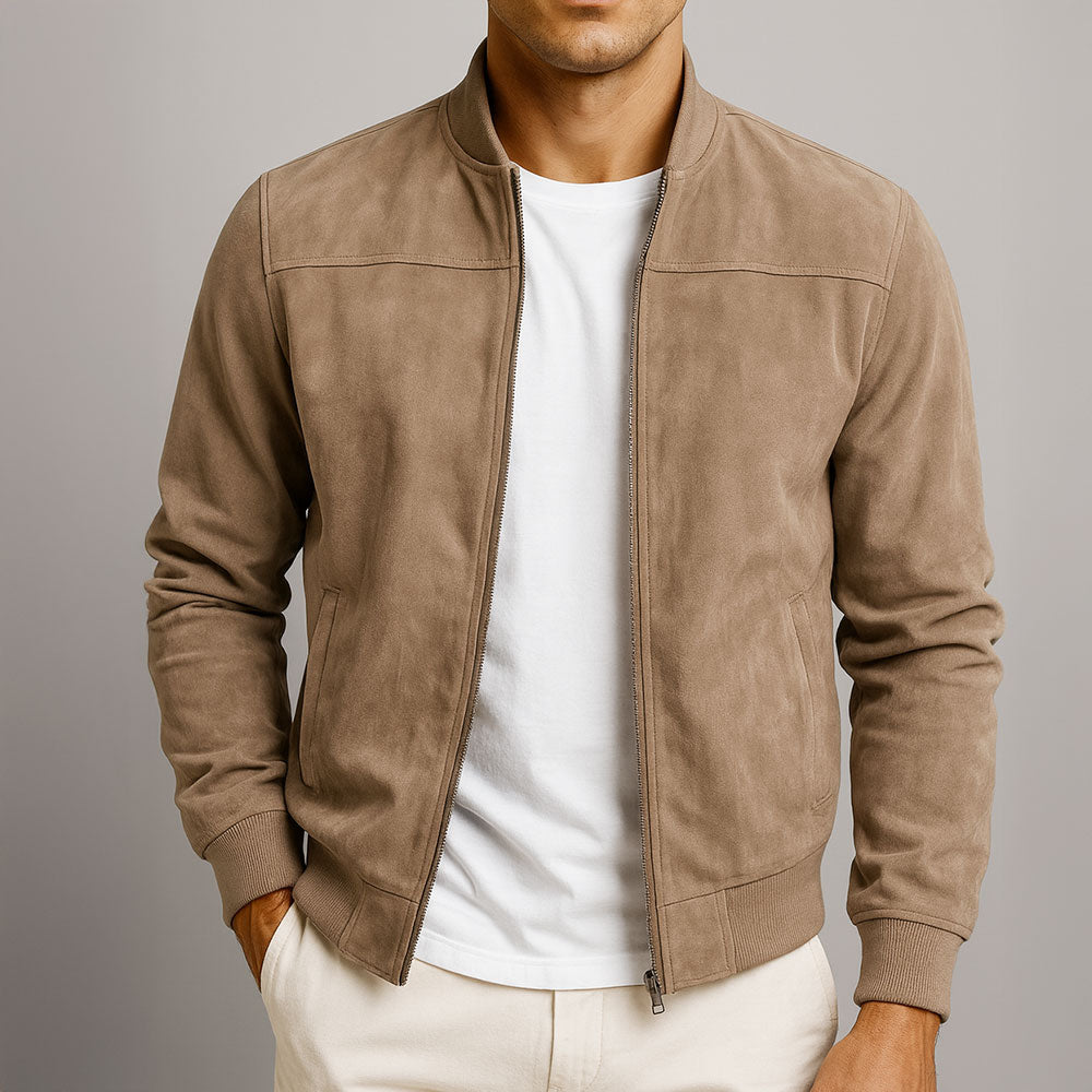 Rafael | Urbane Jacke in Wildlederoptik