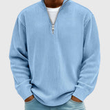 Valentin | Zeitloser Pullover mit halbem Reißverschluss