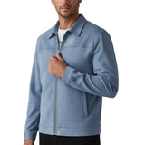 Hellblaue Wildlederjacke für Herren – Elegant und Universell für den Alltag