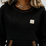 Noelle™ | Crew Neck Farbblock Sweatshirt