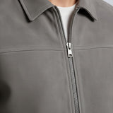 Graue Wildlederjacke für Männer – Moderne Casual-Jacke