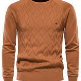 Herrenpullover mit Karomuster V2